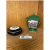 Image 1 : Thomas Kinkade Lamplight Lane Heirloom Porcelain Music Box and Vintage Porcelaine Limoges Castel Fra