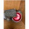 Image 2 : Vintage Dee Copper Type Ashtray Music Box Pat No.101062 And Vintage Gyro 1939 Copper Ashtray " The B