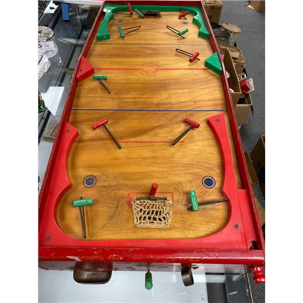 Vintage Munro National 6 Man Hockey Woooden Game 1940's-50" all Working