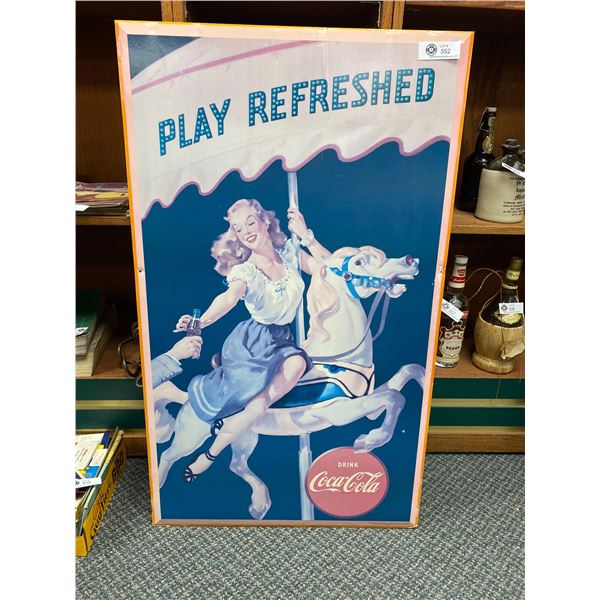 Cardboard Vintage Pepsi Sign