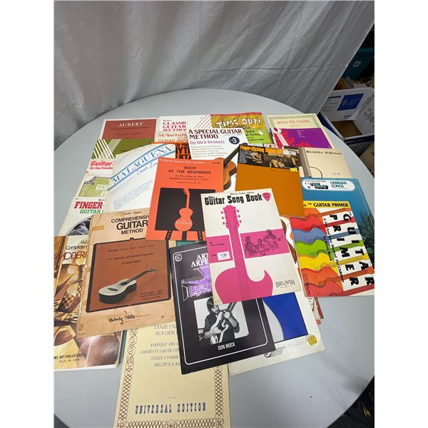 Large Lot of Vintage Music Books Mostly Guitar