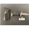Image 2 : Vintage MX 45 Stainless Steel Knife in Leather Pouch