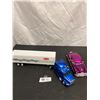 Image 1 : 1: 24 Scale 1953 Chevrolet Bel Air and a Peterbuilt Truck and Trailer