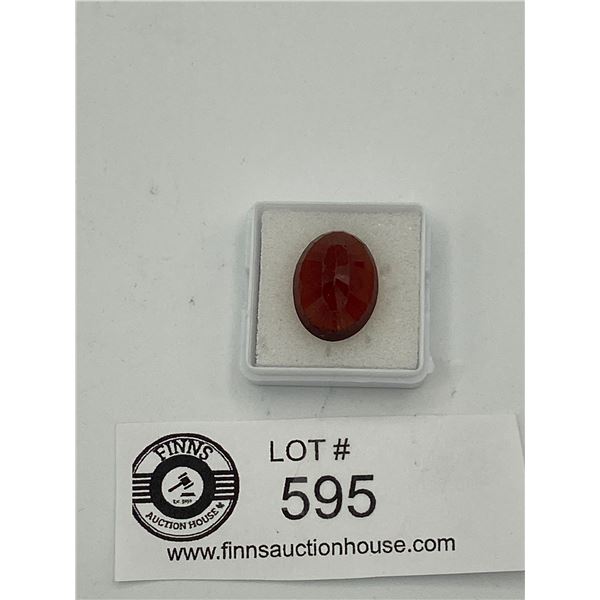 Exceptional Huge Garnet 16.33 Carat Oval Cut S12 Clarity Brazil Untreated 18.35x13.71x7.63mm