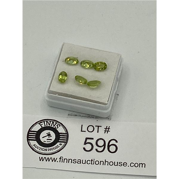 Peridot 3 carat 4x6mm Calibrated Oval Cut VS-VVS Clarity Brazil Untreated