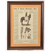 Image 1 : Framed 1917 Wyoming Outfitter Calendar