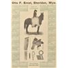 Image 2 : Framed 1917 Wyoming Outfitter Calendar