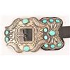 Image 2 : L. James Signed Sterling Turquoise Concho Belt
