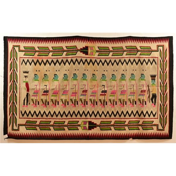 Navajo Yei Pictoral Rug