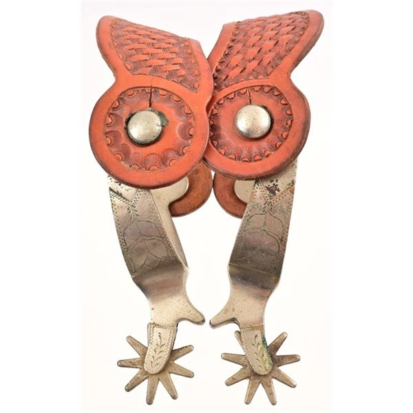 Unmarked Nickel Plated Spurs
