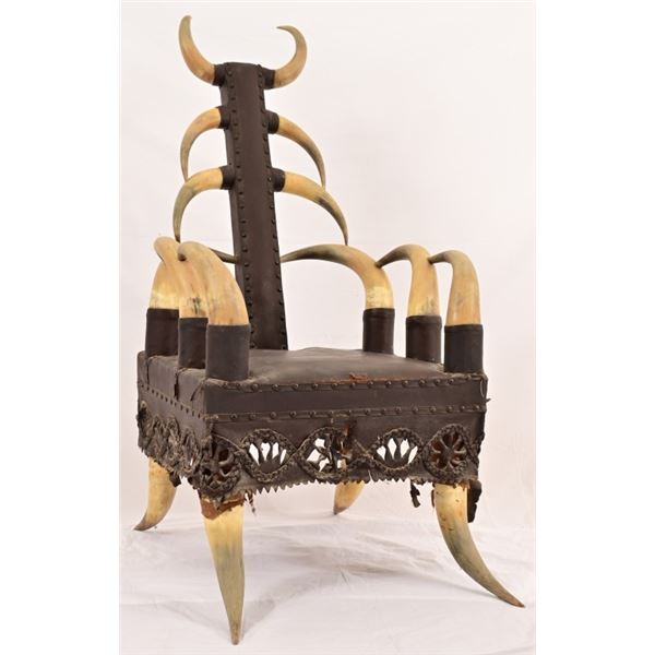 Antique Horn Chair