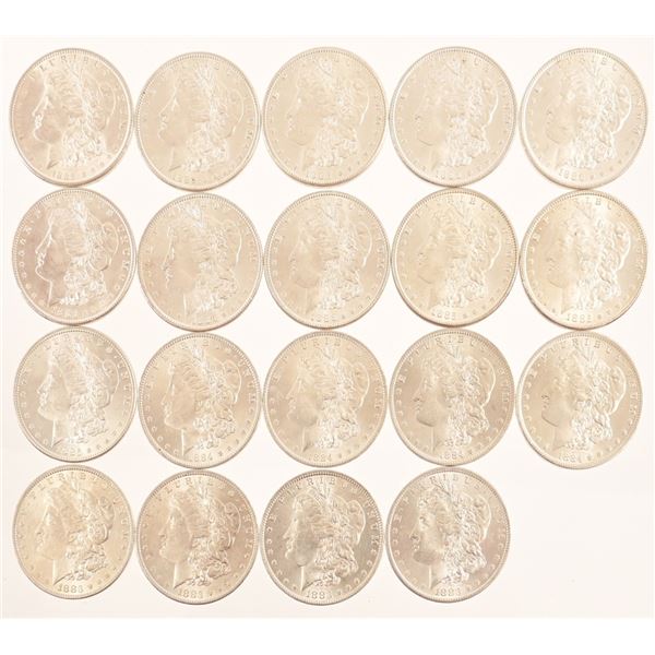 (19) Morgan Silver Dollars 1883-1902