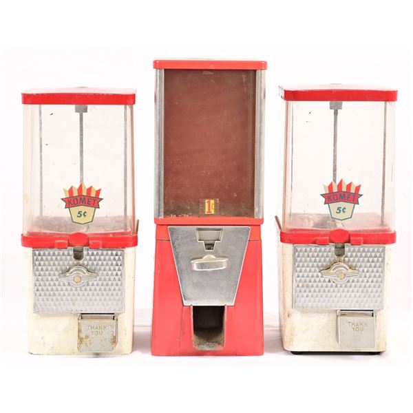 Collection of (3) Gumball Machines