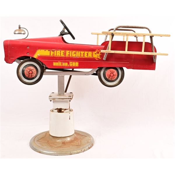Child's Fire Truck Pedal Car Barber Chair