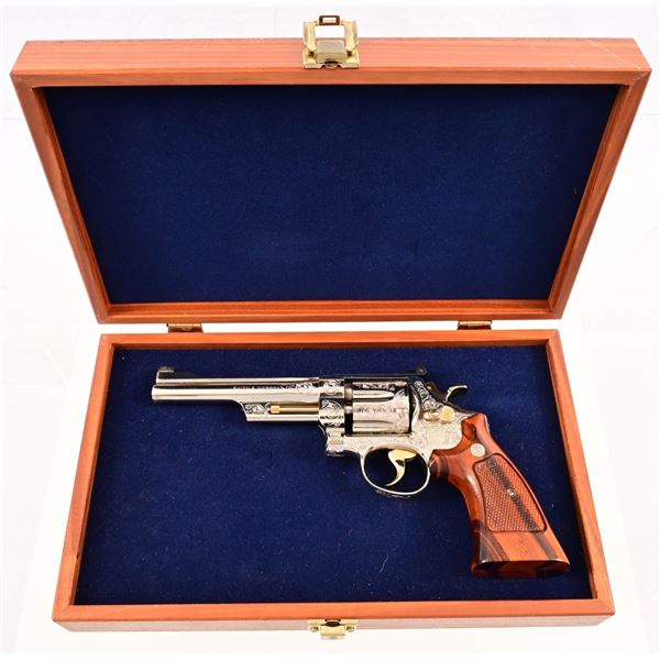 Cased Engraved S&W Model 27-3 .357 Magnum Revolver