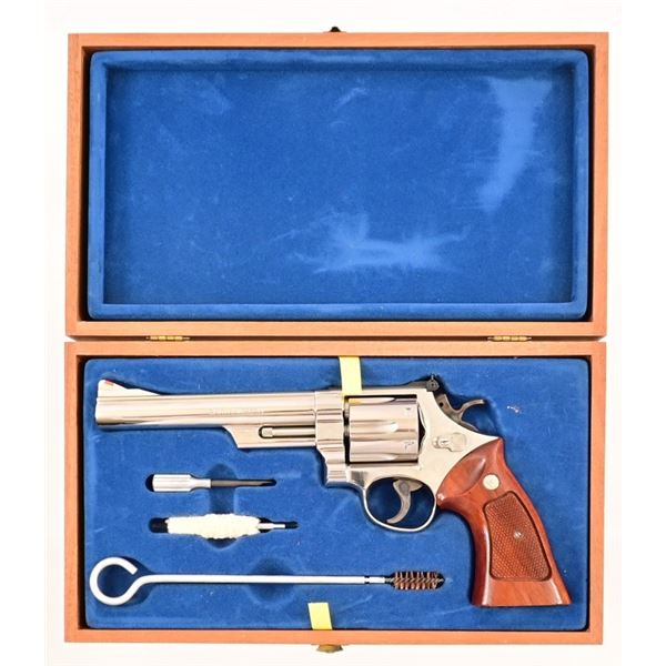 Cased S&W Model 29-2 .44 Mag Target Nickel