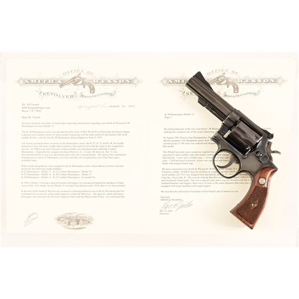 S&W K-38 Masterpiece Model 14 Special Order
