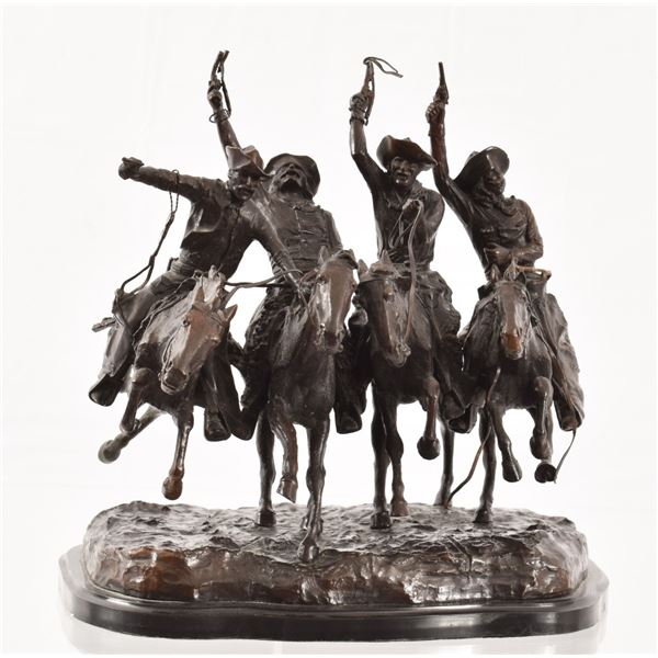 Frederic Remington "Coming Through The Rye" Bronze