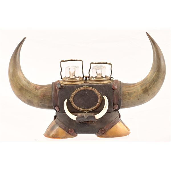 Bull-horn Inkwell