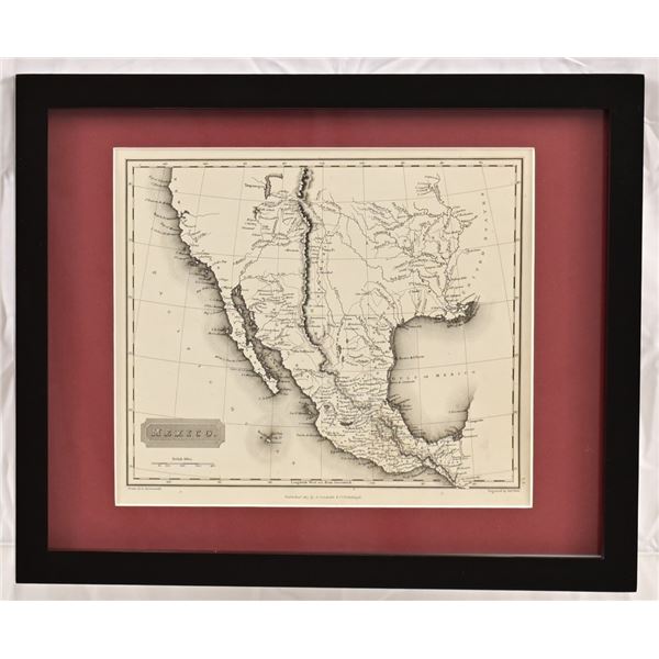 1817 Map of Southwestern US, Texas & Central Amer.