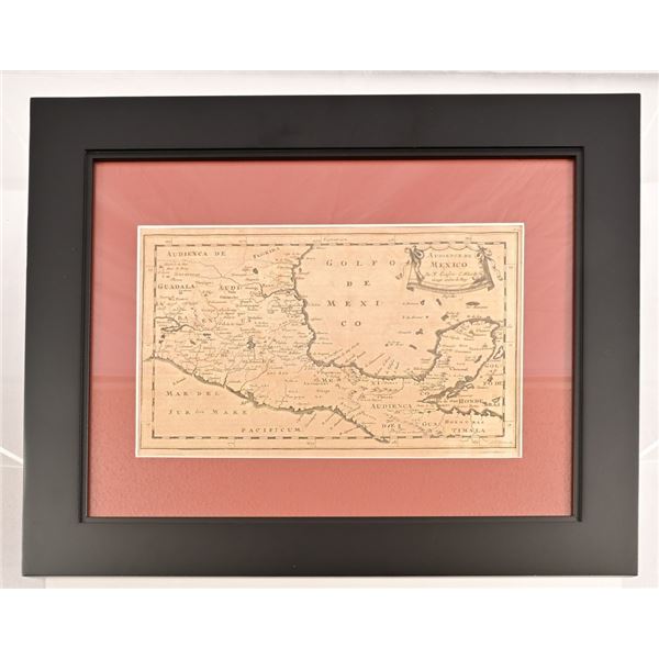 Early Map of Mexico Circa 1662-1700