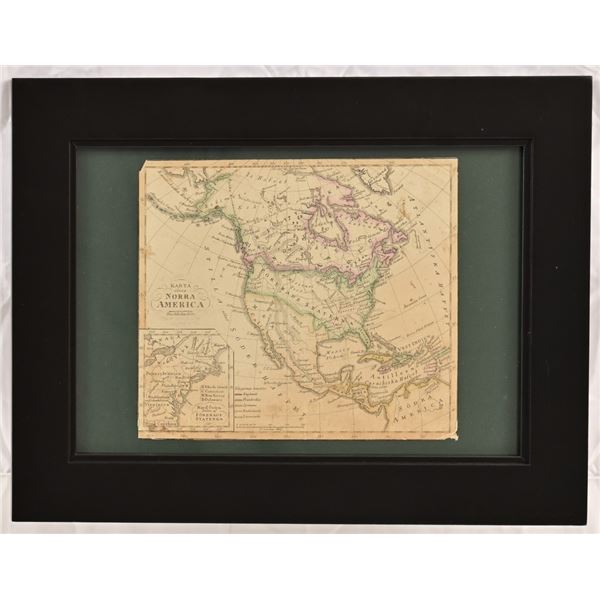 1830 Map of N. America Shows Texas Part of Mexico