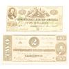 Image 1 : 1862 & 1864 Confederate $2 Notes