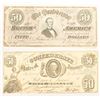 Image 1 : (2) 1861 Confederate $50 Notes