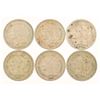Image 1 : (6) Three Cent Nickels 1865-1871