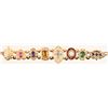Image 2 : 14kt Gold Multi-Stone Bracelet