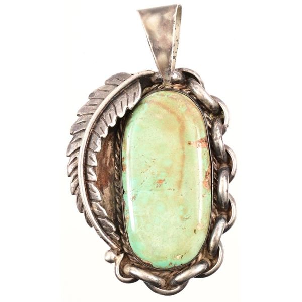 Sterling Silver Turquoise Necklace Pendant