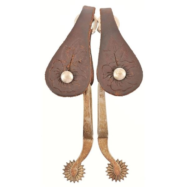 Buermann Star and Patented Marked Gooseneck Spurs