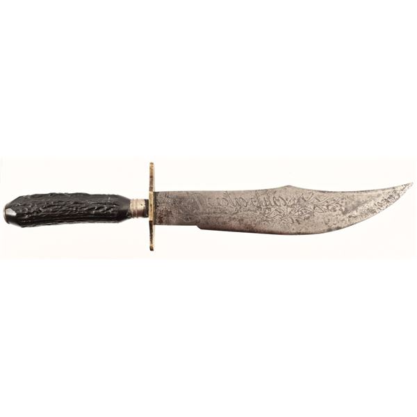 Early Mexican Fighting Bowie Knife