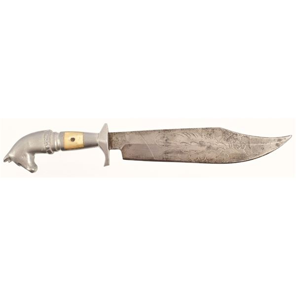 Early Mexican Fighting Bowie Knife
