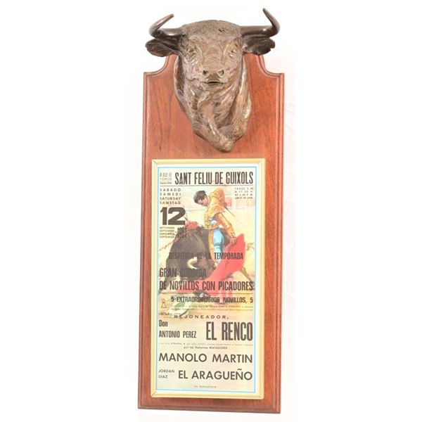 Arlen Guinn Bronze & 1958 Matador Handbill