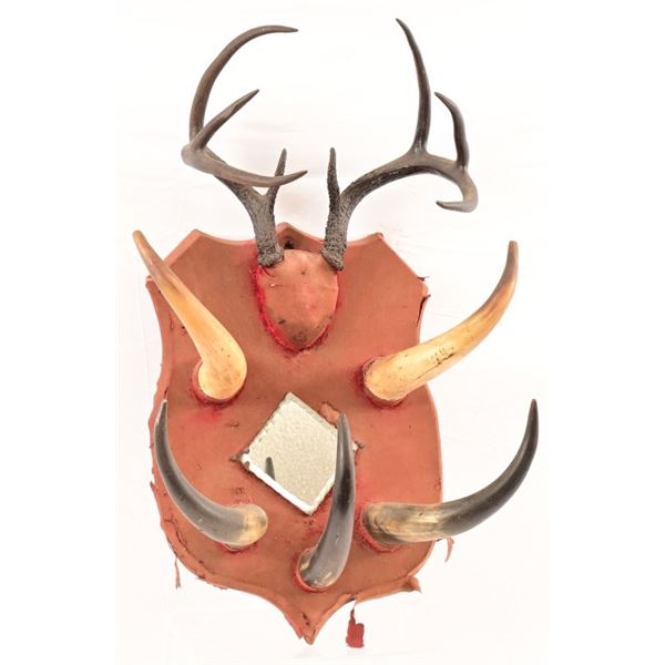 Horn Hat Rack & Mirror