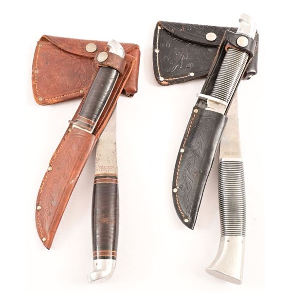 (2) Western Camp Axe/Knife Holster Combo