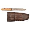 Image 1 : Stag Handle Knife & Custom Period Leather Sheath