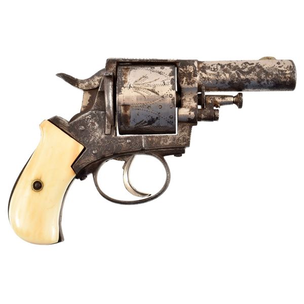 Engraved British Bulldog .44 Webley Revolver