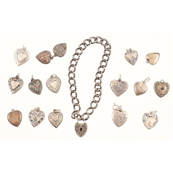 Sterling Silver Charms & Bracelet