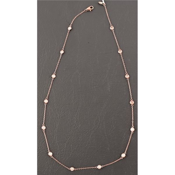 Diamond 14K Rose Gold Necklace