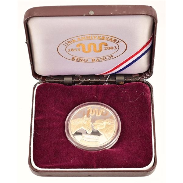 King Ranch 150th Anniversary Silver Medallion