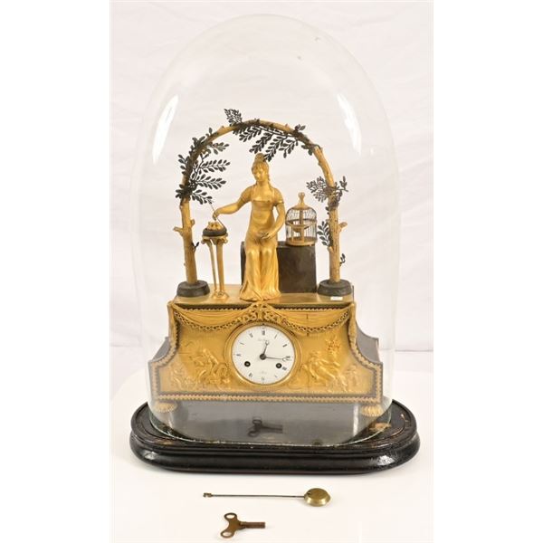 Antique Dome Clock Paul Brunet Paris