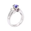 Image 4 : 2.29 ctw Blue Sapphire And Diamond Ring - Platinum