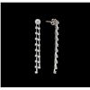 Image 2 : 14KT White Gold 2.25 ctw Diamond Earrings