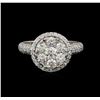 Image 2 : 14KT White Gold 1.35 ctw Diamond Ring