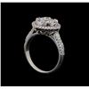 Image 4 : 14KT White Gold 1.35 ctw Diamond Ring