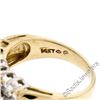 Image 9 : 14kt Yellow Gold 1.10 ctw Prong Set Round Brilliant Diamond 3 Row Band Ring