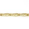 Image 6 : 14K Yellow Gold 2.25 ctw Baguette Round Diamond Split & Bezel Link Tennis Bracel