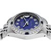 Image 8 : Rolex Ladies Stainless Steel Blue Diamond & Sapphire Oyster Perpetual Datejust W